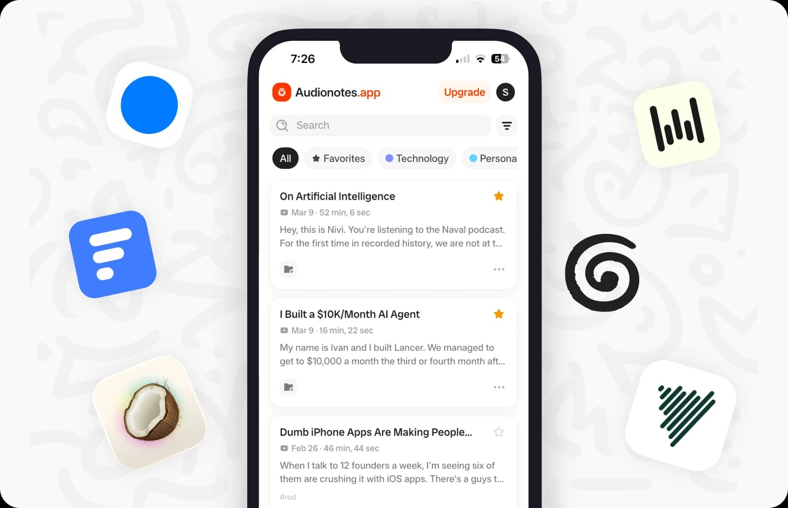 Audionotes comparison