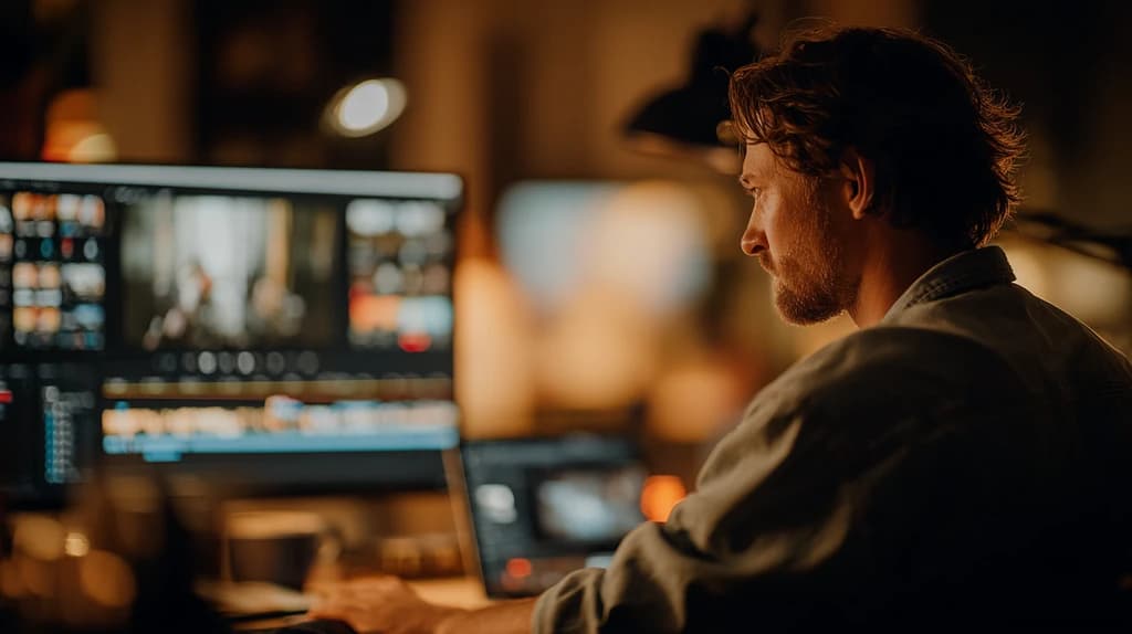 Content-Creator, die YouTube oder hochgeladene Dateien verarbeiten
