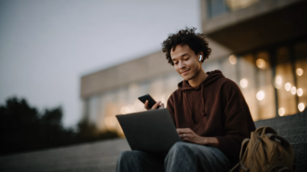 Estudiantes y tomadores de notas de clases