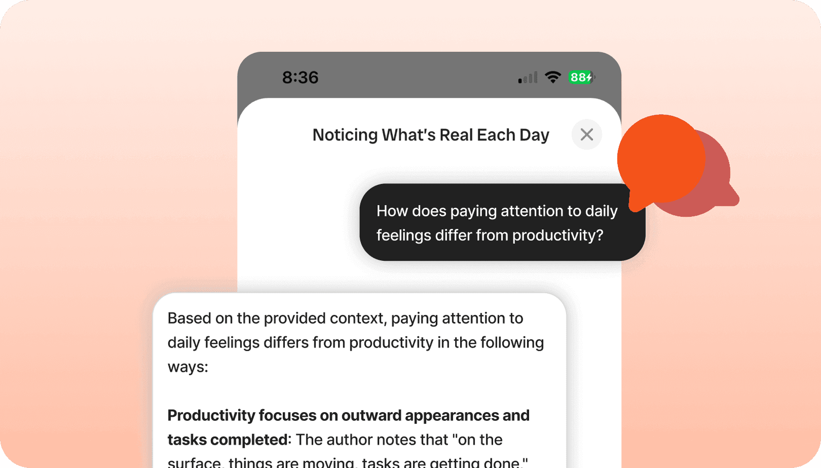 Reflect by chatting