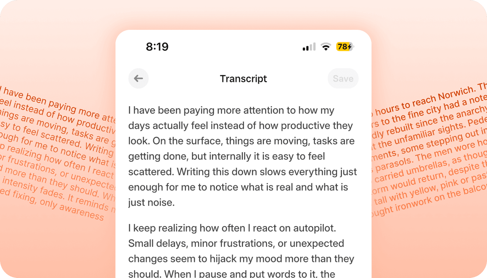 Turn voice into clean text