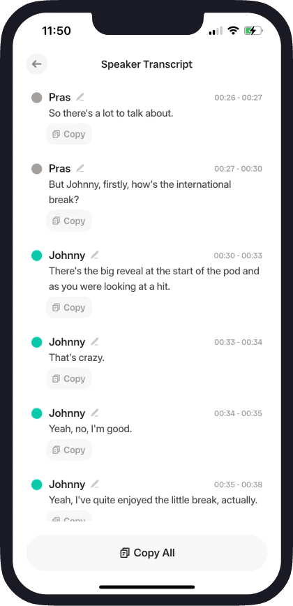 Speaker transcript