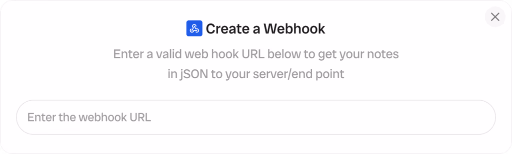 Schritt 1 – Webhook-URL eingeben
