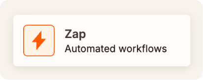 Zap: Automated workflows