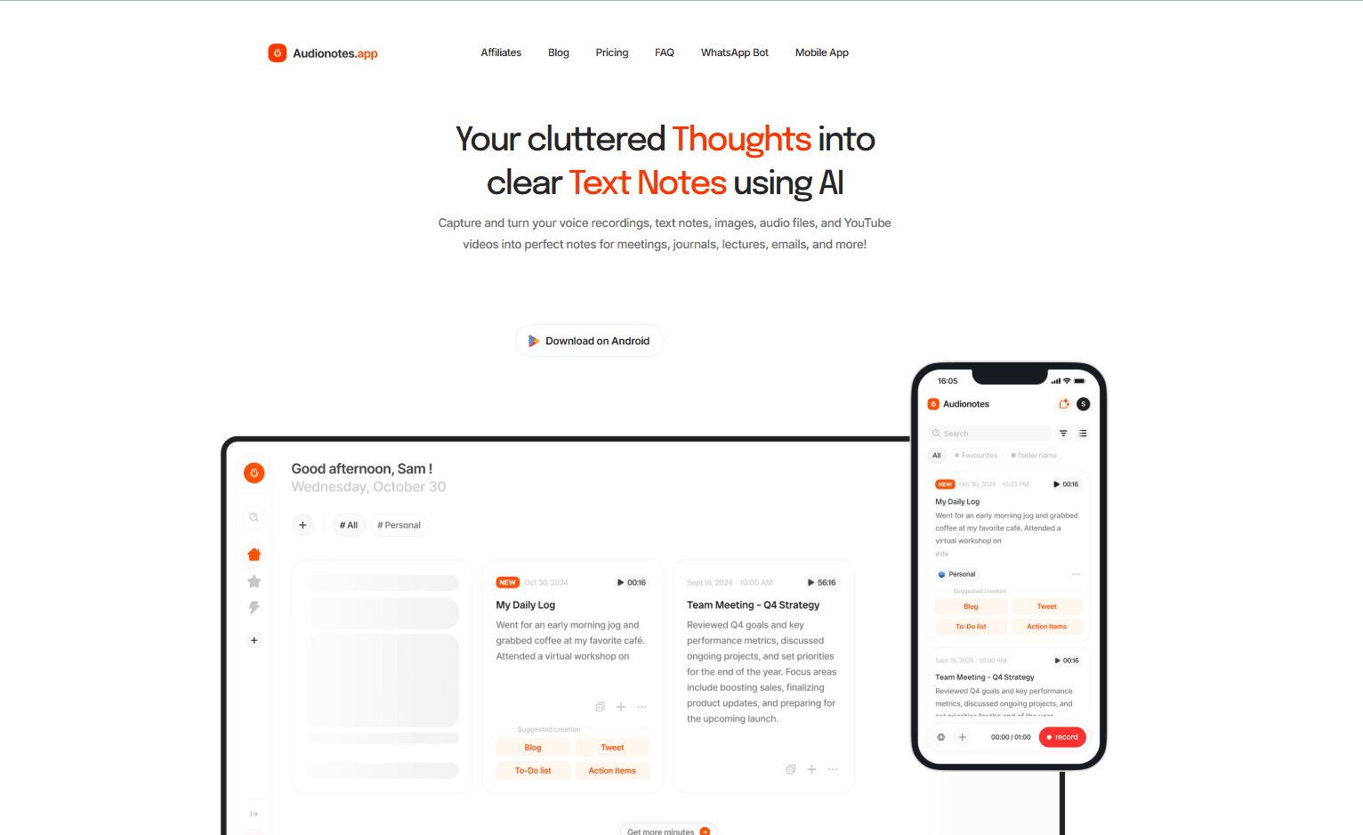 audionotes