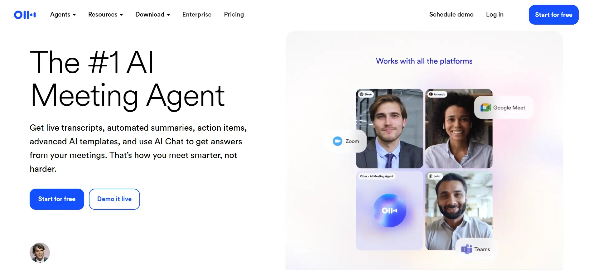 Otter.ai - Meeting note taking app